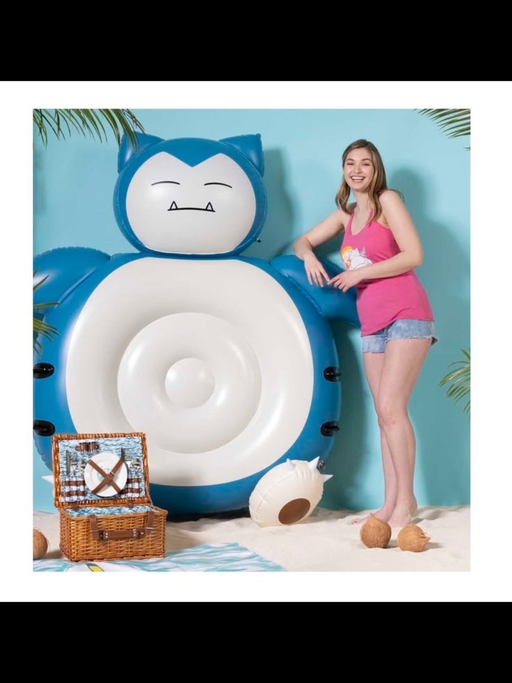 Pokemon Center Snorlax Pool Float - Picture 2 of 3
